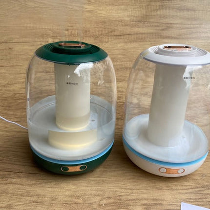 Ultrasonic Air Humidifier with Ambient Lamp, Mini Humidifiers, USB Portable Air Diffusers with Night Light Intelligent Timing