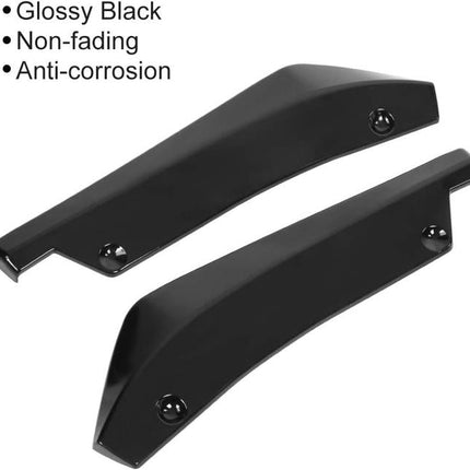 Universal Car Rear Bumper Fin Canard Splitter Diffuser Valence Spoiler Lips Body Kit Sport - 2 pcs