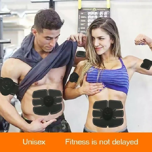 EMS muscle stimulator trainer smart fitness ABS abdominal and arm training electric body weight loss slimming device trainer, unisex