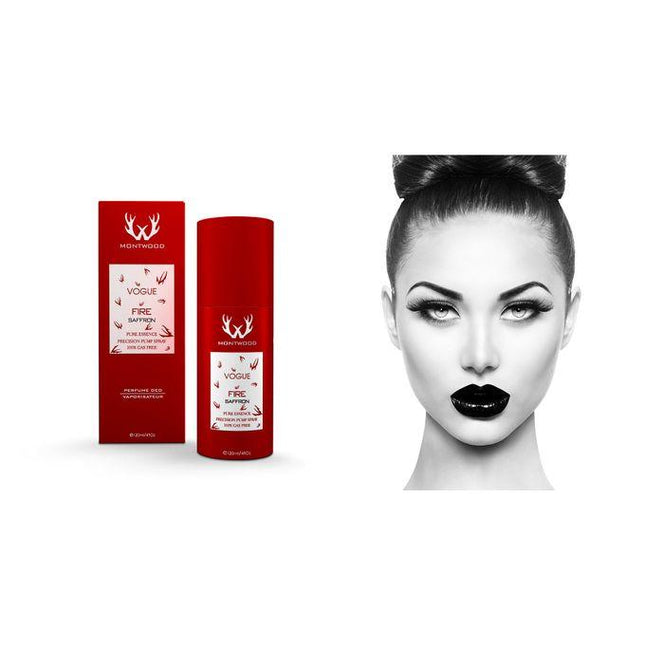 Vogue Fire Saffron Pure Essence Spray by Montwood - Gift Perfumes For Women - 120 ml