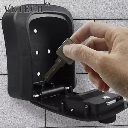 Weatherproof Wall-mounted Key Safe, Password Key Box, Key Lock Box, Combination Key Storage Lock Box for Indoor and Outdoor