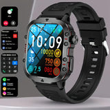 New Rugged Smart Watch Men Wireless Call Waterproof Sport Fitness AI Voice Outdoor 100+ Sports Modes Outdoor Smartwatch