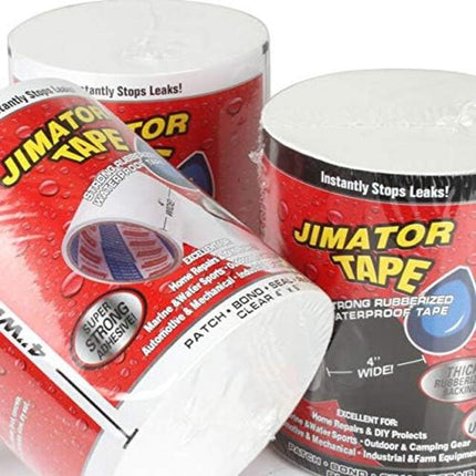 White Jimator Tape Rubber Super Strong Waterproof Seal Repair Adhesive