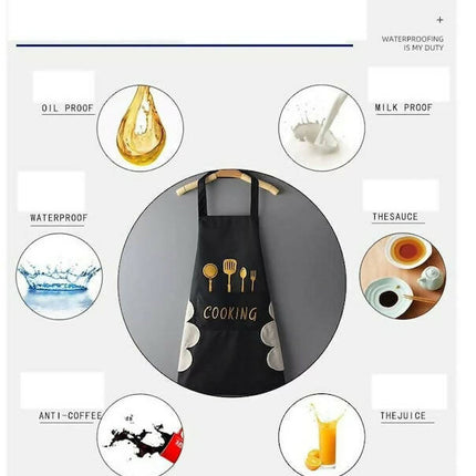 Waterproof Kitchen Cooking Aprons for Stylish Adults