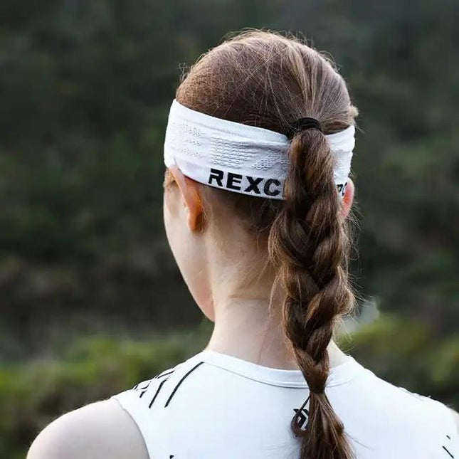 Golovejoy White Sports Headband Unisex Fitness Headbands For Women & Men Head Band Sweatband For Running Yoga Workout Gym Exercise