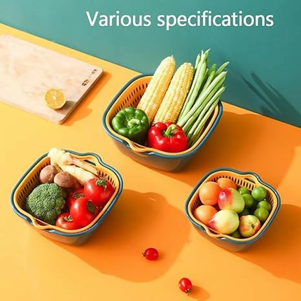 Multi-Layer Drain Bowls Basket Set