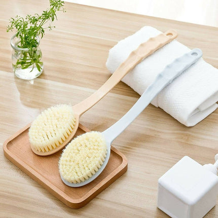 New Design Bathing Brush With a Soft Back Part, Long Handle Bath Brush Soft Skin Massager, Shower Scrubber Body Cleaning Brush,nBathroom Accessories